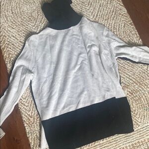 Men's Black and White Sweater